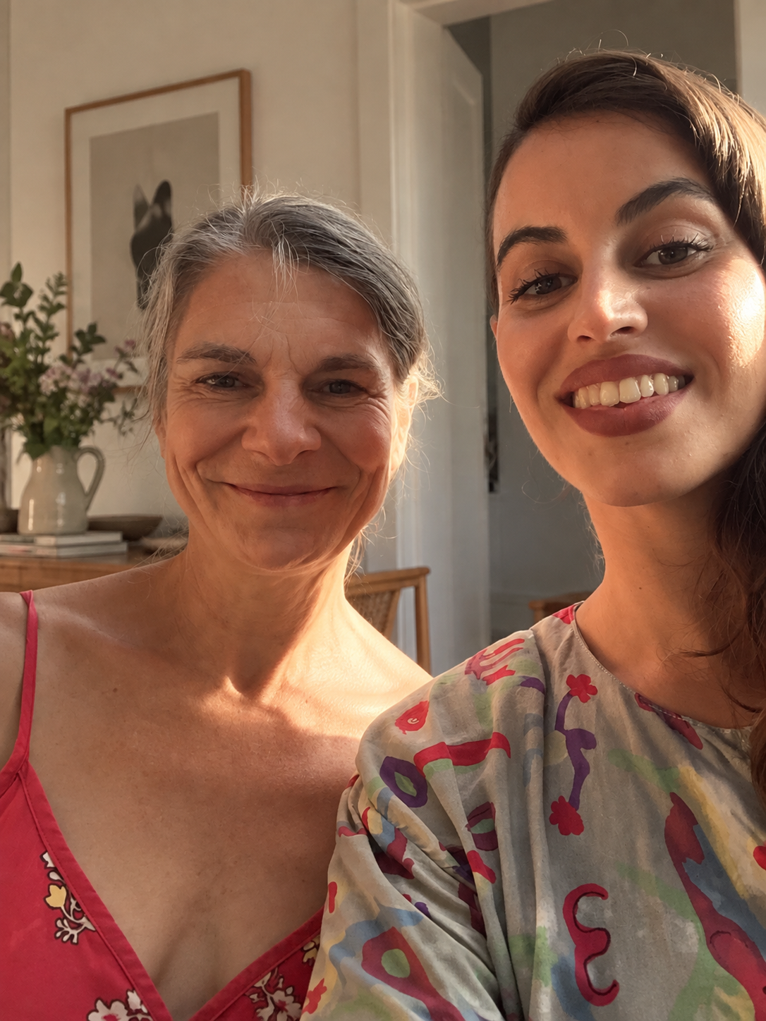 Camille avec une cliente